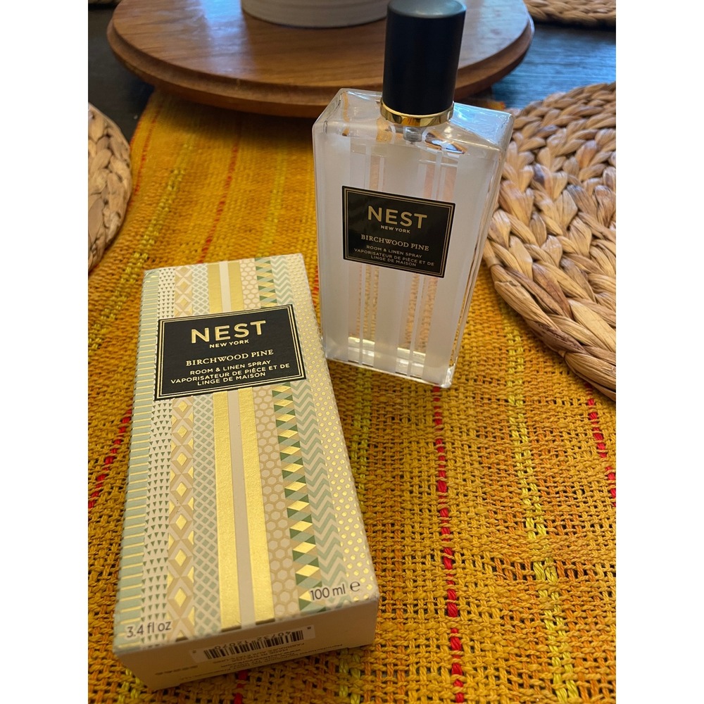 Nest New York Birchwood Pine Room & Linen Spray 3.4 fl oz 100ml Home Fragrance